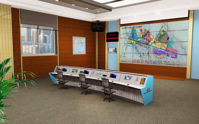 監(jiān)控機(jī)柜操作臺造型效果展示圖片