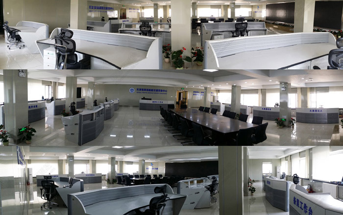 天津海事局船舶海事指揮中心定制操作臺(tái)圖片